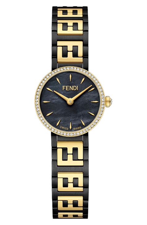 fendi women's watch with diamonds|Fendi watch with colored stones.